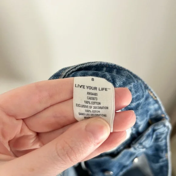 American Eagle 2010 Distressed Jean Shorts - Size 8 - Picture 5 of 7